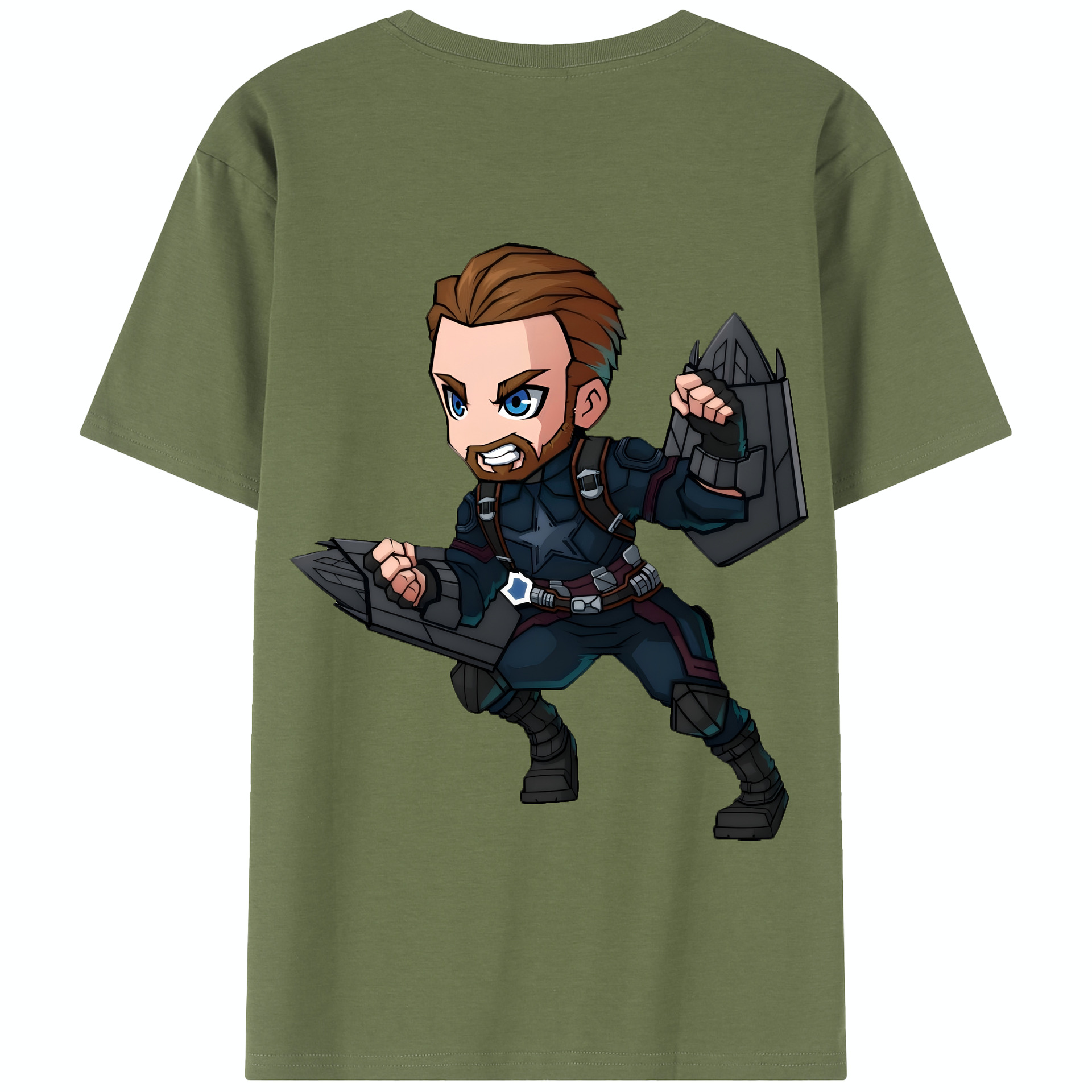 （画像用） アベンジャーズ The Avengers 綿100％半袖Tシャツ（背面プリント）